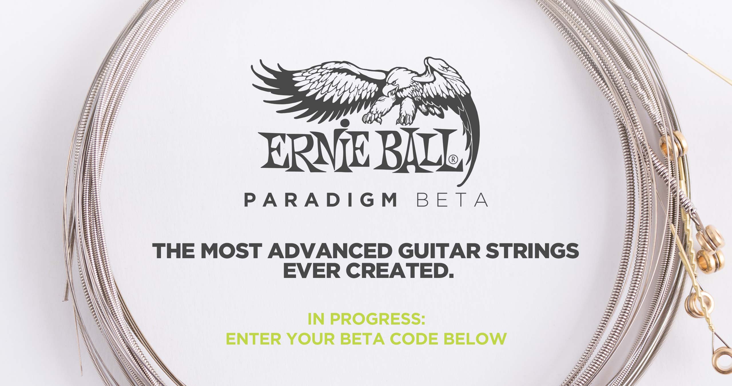 Ernie Ball Paradigm beta logo